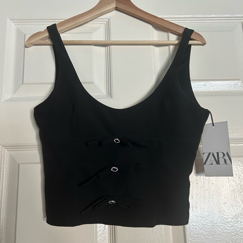NWT Black Zara Top